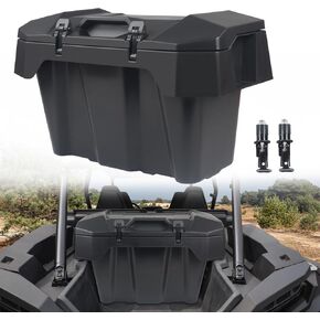 82 QT Forward Cargo Box Compatible with 2024 Polaris RZR XP 1000/ XP 4 1000 Accessories UTV Water Resistant Forward Cargo Storage Box with Two Lockable Latches Replacement for 2889611