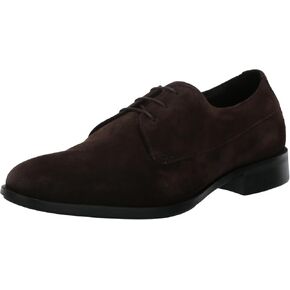BOSS Men's Colby Smooth Suede Lace Up Derby Dress Shoe Oxford Flat
