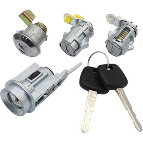 Ignition Door Locks & Gas Lock with 2 Keys Compatible with Toyota HiluxLN80 LN81 LN86 LN91 LN100 LN106 LN107 LN109 RN80 RN85 RN90 RN105 RN106 1988-1997 Replace 69005-35130 D2191608