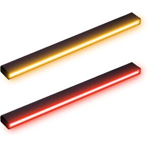 2PCS Truck Tail Light Turn Signal Light 29LEDs Flowing Signal Lights Brake Lights Driving Lights for Trailer Truck-Red&Yellow