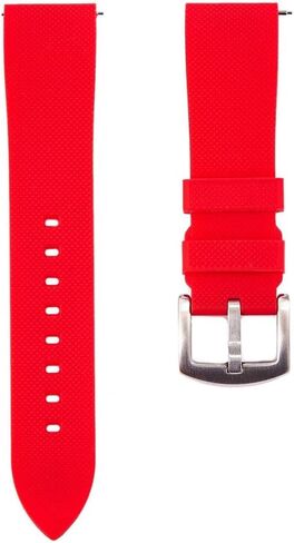 Textured Soft Silicone Rubber Watch Bands - Quick-Release Watch Straps - 20mm, 22mm- Replacement Watch Bands for Men & Women - for Sports & Dive Watches in Saudi Arabia