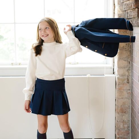 Hope & Henry Girls' Dressy Ponte Knit Riding Blazer in Kuwait