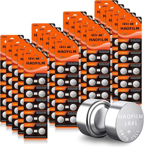 HAOFILM 10-Pack LR41 Button Batteries, AG3 392 384 SR41 1.5V Cell Battery in Saudi Arabia