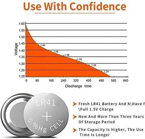 HAOFILM 10-Pack LR41 Button Batteries, AG3 392 384 SR41 1.5V Cell Battery in Saudi Arabia
