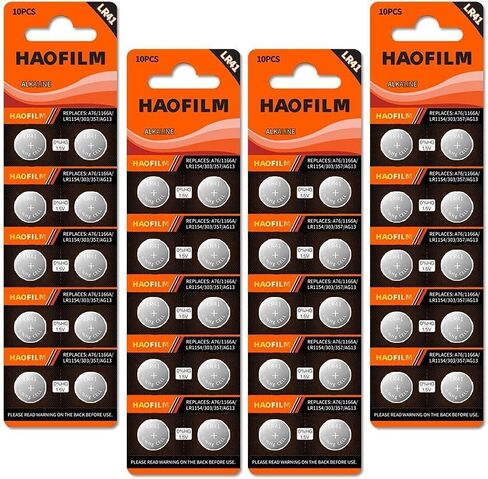HAOFILM 10-Pack LR41 Button Batteries, AG3 392 384 SR41 1.5V Cell Battery in Saudi Arabia