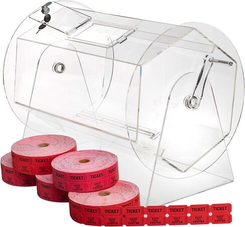 طبلة سحب كبيرة من الأكريليك مع 10000 تذكرة مجانية من Midway Monsters in Kuwait