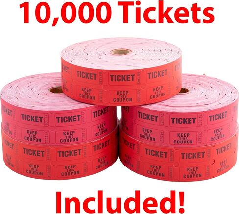 طبلة سحب كبيرة من الأكريليك مع 10000 تذكرة مجانية من Midway Monsters in Kuwait