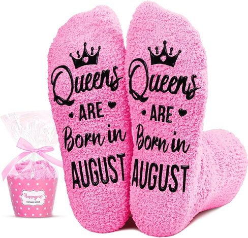 HAPPYPOP Birthday Gifts Ideas Socks for Women - August September October Birthday Presents in Saudi Arabia