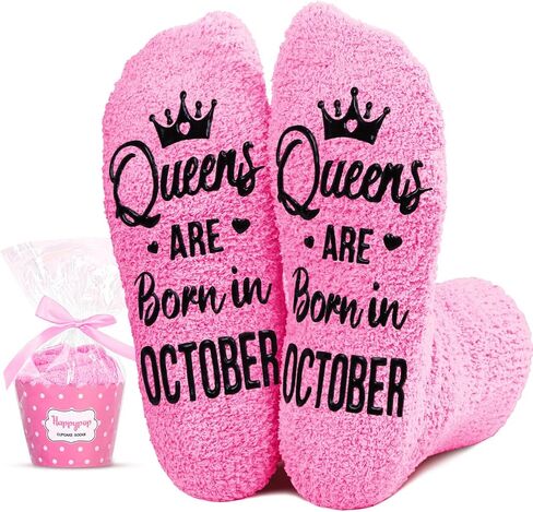 HAPPYPOP Birthday Gifts Ideas Socks for Women - August September October Birthday Presents in Saudi Arabia