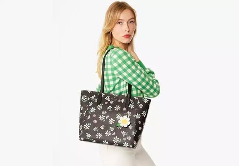 Kate spade handbag for women Dana tote bag (Black Daisy Multi) in Saudi Arabia