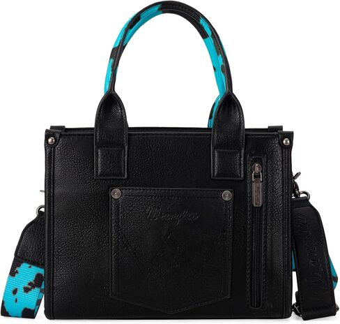 Montana West Wrangler Cow Print Tote Handbag and Bifold Credit Card Wallet Set in Saudi Arabia