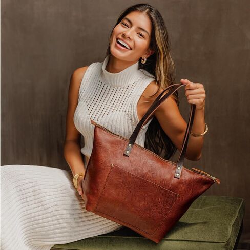 Zipper Tote Bag – Handmade, Durable & Unlined – Interior & Exterior Pockets in Saudi Arabia