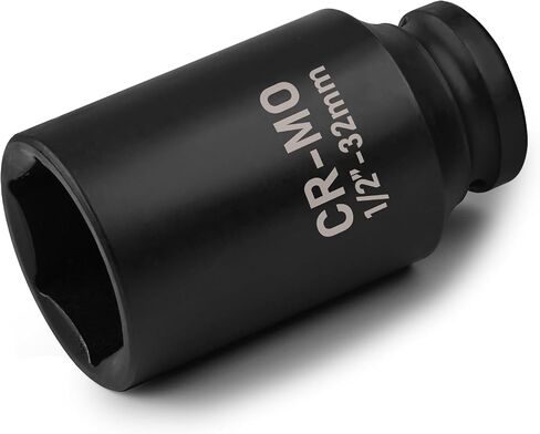 1/2" Drive Deep Impact Socket, 36mm Metric Socket, Axle Nut Socket CR-MO 6 Point for Easy Removal of Axle Shaft Nuts in Saudi Arabia