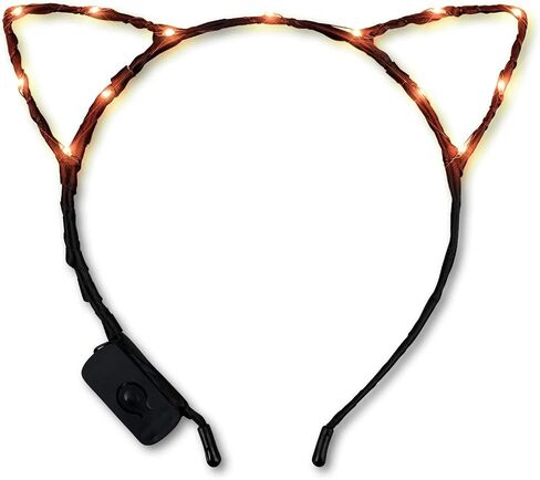 Starlight Kitty Light Up Cat Ears Headband with Orange LED Lights in Saudi Arabia
