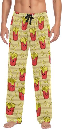 Men's Pajama Pants Pjs Bottoms with Pockets Sleep Lounge Pants for Men in Saudi Arabia