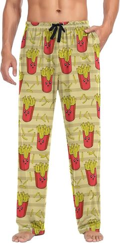 Men's Pajama Pants Pjs Bottoms with Pockets Sleep Lounge Pants for Men in Saudi Arabia