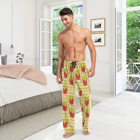 Men's Pajama Pants Pjs Bottoms with Pockets Sleep Lounge Pants for Men in Saudi Arabia