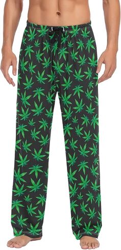 Men's Pajama Pants Pjs Bottoms with Pockets Sleep Lounge Pants for Men in Saudi Arabia
