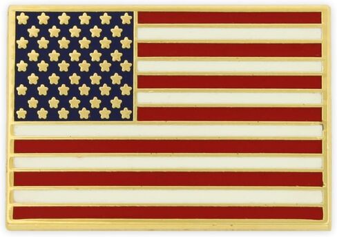 PinMart's 2 Pack Made in the USA American Flag Enamel Lapel Pins in Saudi Arabia