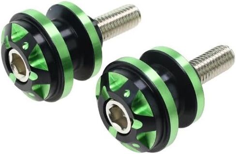 Pack of 2 Swing Arm Spools Universal M6 / M8 / M10 Motorcycle Accessories For Yamaha Kawasaki Honda Ducati Suzuki, Swingarm Slider Stand Paddock Screws (Gold) in Saudi Arabia