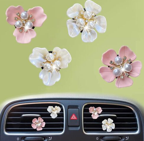 4 Pcs Car Vent Clips Car Diffuser Vent Clip Car Decoration Car Interior Decor Air Chips Car Accessories for Women girl in Saudi Arabia
