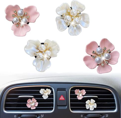 4 Pcs Car Vent Clips Car Diffuser Vent Clip Car Decoration Car Interior Decor Air Chips Car Accessories for Women girl in Saudi Arabia