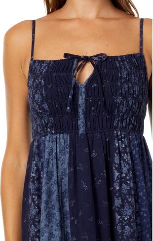 Lucky Brand Indigo Tie Front Maxi Dress in Saudi Arabia