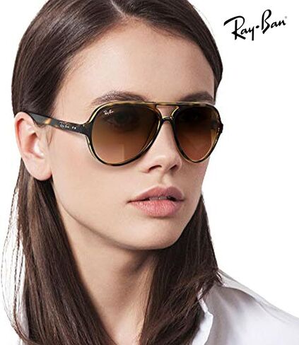 Ray-Ban RB4125 CATS 5000 نظارة شمسية كلاسيكية مع مجموعة أدوات النظارات - وسادات أنف قابلة للتعديل - نظارات شمسية كلاسيكية مثالية للارتداء الرسمي والعادي in Saudi Arabia
