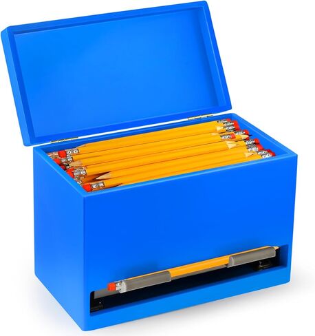 موزع أقلام رصاص من Aigybobo للفصل الدراسي، حامل أقلام رصاص خشبي للمكتب، يجب أن يمتلكه المعلم للتنظيم والتخزين، موزع أقلام الرصاص للفصول الدراسية والمكتب والمطبخ والمطعم (أسود) in Kuwait