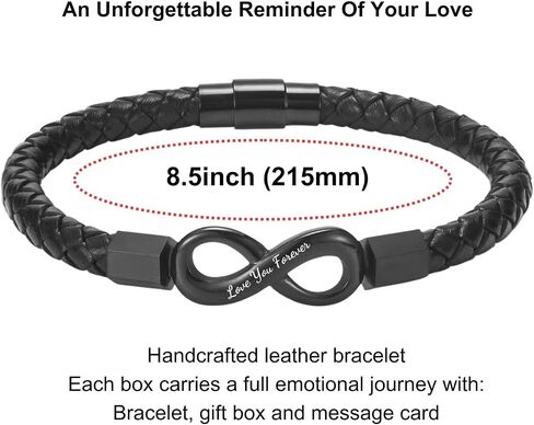 To My Man Straighten Your Crown Bracelet for Husband Boyfriend Mens Braided Leather Bracelets Valentine Birthday Christmas Gifts for Him in Saudi Arabia