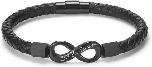 To My Man Straighten Your Crown Bracelet for Husband Boyfriend Mens Braided Leather Bracelets Valentine Birthday Christmas Gifts for Him in Saudi Arabia