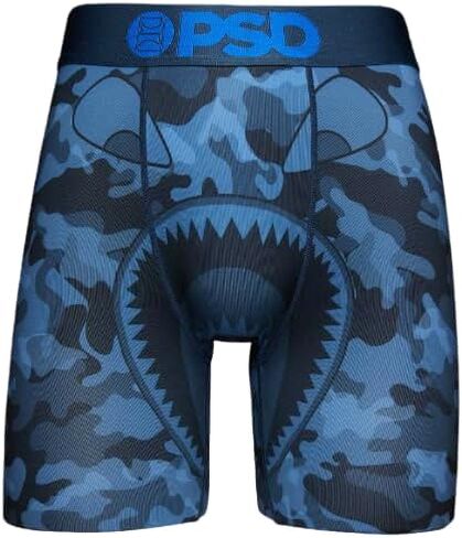 شورت بوكسر PSD للرجال Blu Stl PSD Camo Pro Shrt 9I Pro مقاس 9 بوصات، أزرق، مقاس L in Saudi Arabia