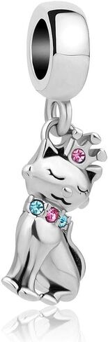Pet Dog Cat Charm for Pandora Bracelets Paw Print Bead for Mothers Day Gifts Jewelry in Saudi Arabia