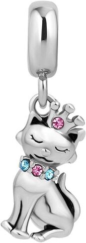 Pet Dog Cat Charm for Pandora Bracelets Paw Print Bead for Mothers Day Gifts Jewelry in Saudi Arabia