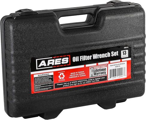 مجموعة مفاتيح فلتر الزيت ARES 56016-13 قطعة - محرك 3/8 بوصة - قم بإزالة مرشحات الزيت بسهولة على معظم المركبات - تتضمن حقيبة تخزين مريحة in Kuwait