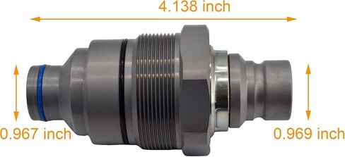 7246799 AT406474 قارنة توصيل سريعة هيدروليكية للوجه المسطح متوافقة مع John Deere 318E 319E 320E 323E Bobcat 753 763 773 863 864 883 A220 A300 A770 S130 S150 S160 T140 T180 T190 in Kuwait