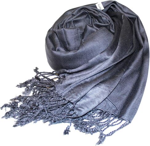 Kuldip Satin Plain Pashmina Shawl Wrap Scarf. in Saudi Arabia