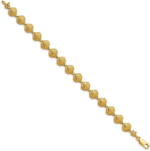 Diamond2Deal 14K الذهب الأصفر التقوقع شل سوار in Saudi Arabia