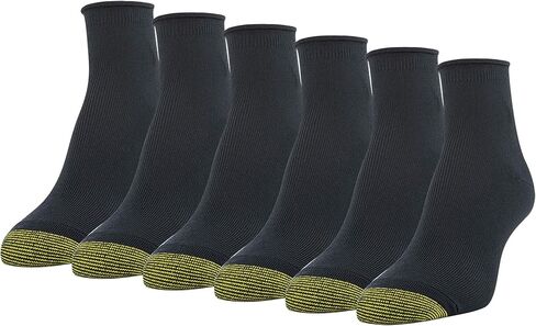 جوارب GOLDTOE النسائية فائقة النعومة بربع علوي، 6 أزواج in Kuwait