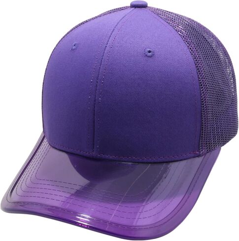 Transparency Visor Mesh Back Trucker Hat Adjustable Snapback Baseball Cap for Men & Women in Saudi Arabia