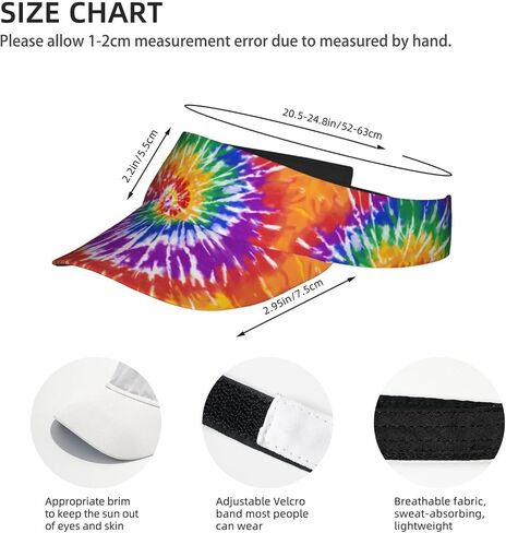 Sun Visors for Women & Men, Adjustable Sports Visor Hats for Outdoor Tennis Golf Running in Saudi Arabia