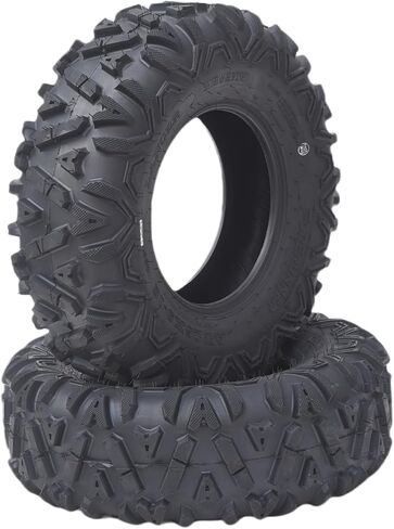 إطارات 25X8-12 ATV LANCER - إطارات لجميع التضاريس، والطرق الوعرة، والطين/الممرات لمركبات ATV وUTV، بدون أنبوب، مجموعة من 2 in Kuwait