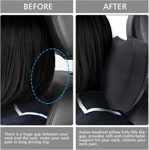 2 Pcs Car Neck Pillow Comfortable And Soft Car Seat Headrest Car Headrest Pillow for Dodge Accessories Neck Support Cushion Breathable and Removable Reduces Neck Pressure And Improves Driving Comfort in Kuwait