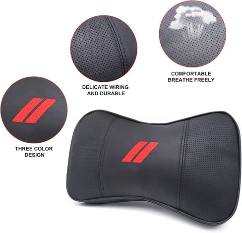 2 Pcs Car Neck Pillow Comfortable And Soft Car Seat Headrest Car Headrest Pillow for Dodge Accessories Neck Support Cushion Breathable and Removable Reduces Neck Pressure And Improves Driving Comfort in Kuwait