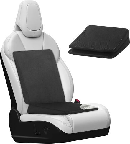 HOMBYS Adjustable Adult Car Booster Seat for Short Drivers-High Density Foam Support Car Seat Cushion for Driving 2 Heights for Different People, Car Seat Pad for Lower Back Pain Relief in Saudi Arabia
