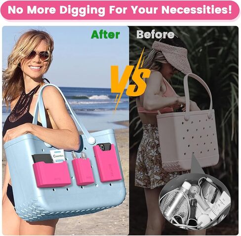 مجموعة ملحقات حقيبة بوج من السيليكون من OUTXE مكونة من 3 قطع، قطعتان من حامل أكواب حقيبة بوج لستانلي، حامل مشروبات كبير متوافق مع جميع حقائب بوج in Kuwait