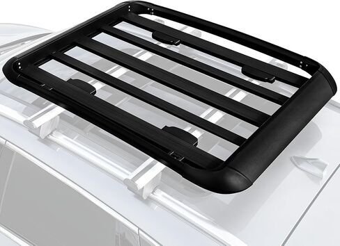 YHAAVLE 55" Roof Rack Basket,Heavy Duty Vehicle Roof Cargo Basket,Universal Rooftop Cargo Carrier for SUV, Truck, & Car Steel Construction in Saudi Arabia