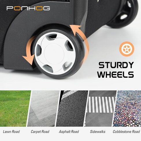 حقيبة دفل بعجلات - حقائب دفل كبيرة بعجلات سعة 60 لتر للسفر مقاومة للماء مع حجرة للأحذية للسفر وصالة الألعاب الرياضية طوال الليل وعطلة نهاية الأسبوع باللون الأسود in Kuwait