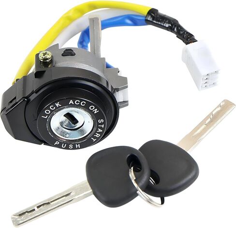 Ignition Switch Lock Cylinder with 2 Keys Compatible with Kia Soul 1.6L 2.0L 2014-2019 Replaces 81450-34190 8145034190 in Saudi Arabia