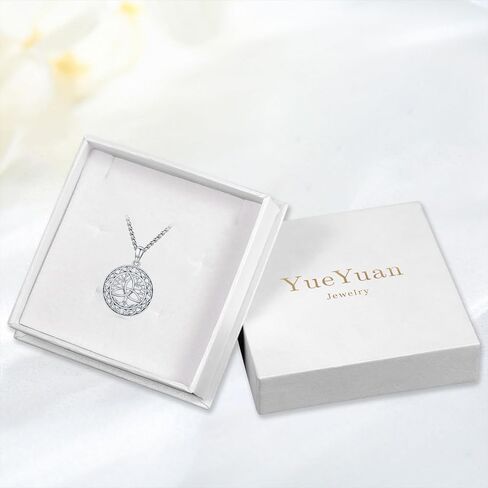 Tree of Life Necklace 925 Sterling Silver Tree Pendant Irish Celtic Knot Necklace Trinity Knot Pendant Irish Life Tree Celitc Jewelry Gifts for Men Women (Gold, Black, Silver) in Kuwait